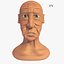 Homem idoso dos desenhos animados Jim com 19 objet