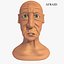 Homem idoso dos desenhos animados Jim com 19 objet