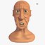 Homem idoso dos desenhos animados Jim com 19 objet