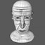 Homem idoso dos desenhos animados Jim com 19 objet