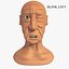 Homem idoso dos desenhos animados Jim com 19 objet