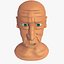 Homem idoso dos desenhos animados Jim com 19 objet