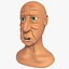 Homem idoso dos desenhos animados Jim com 19 objet