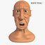 Homem idoso dos desenhos animados Jim com 19 objet