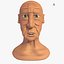 Homem idoso dos desenhos animados Jim com 19 objet