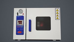 3D pbr vacuum bench furnace model