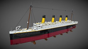 Titanic LEGO 3D Model