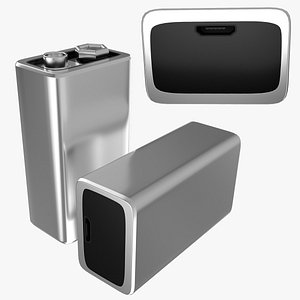 New Design Rechargeable 9 Volt Square Battery Micro USB Bottom