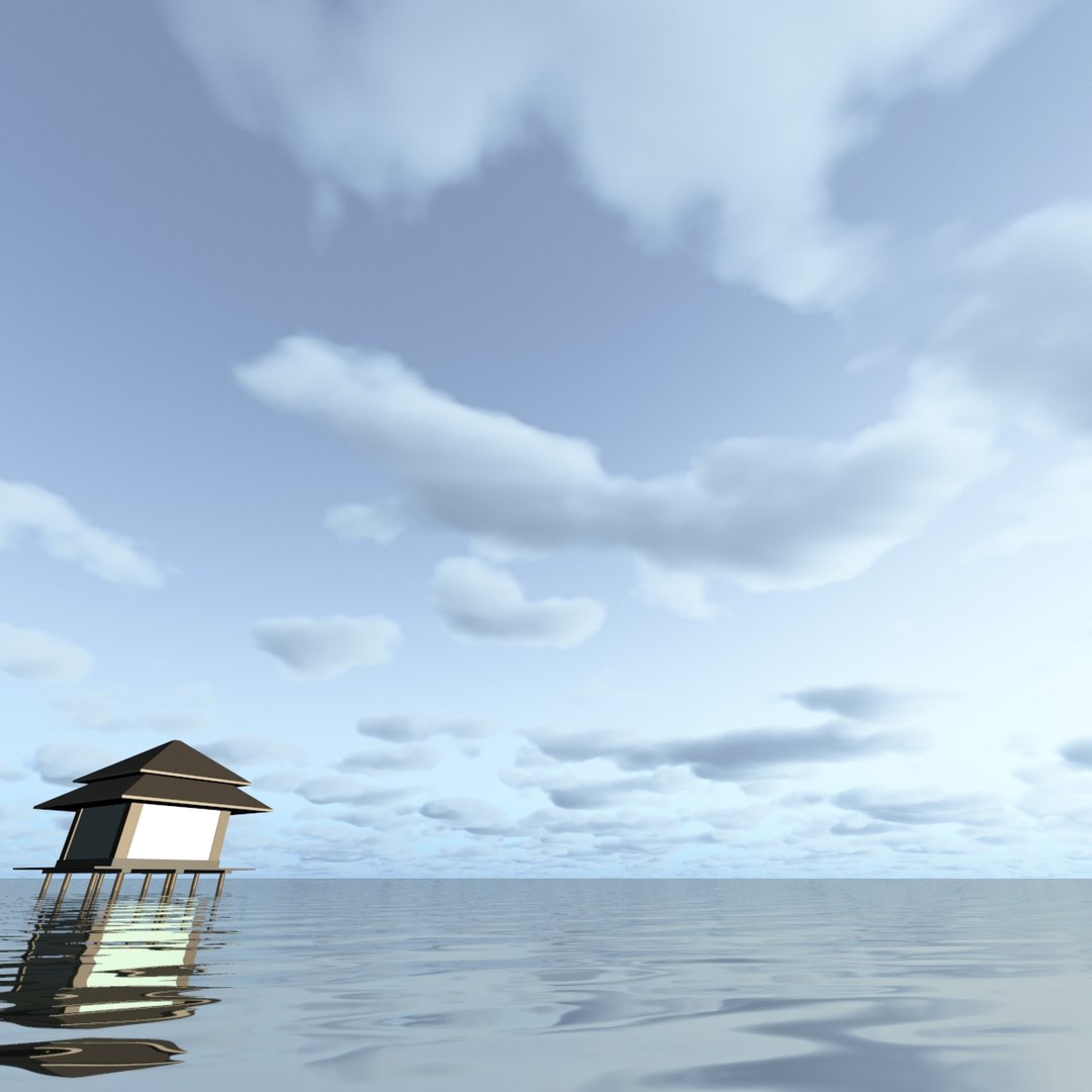 sky clouds 3d model