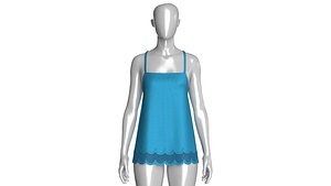 Girls Silk Mesh Hem Camisole Top