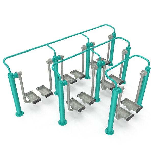 Outdoor fitness walking machine 3D model