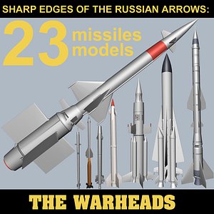 missiles russian sam 3d model