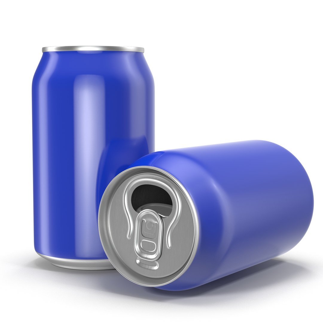 Open Beer Can 3D Model 3D model preview