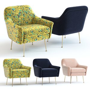 elm phoebe chair - 3D model