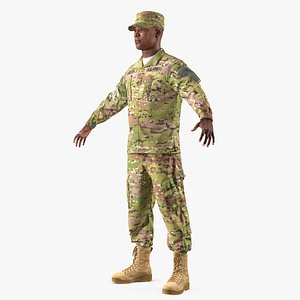 3D army soldier camo uniform