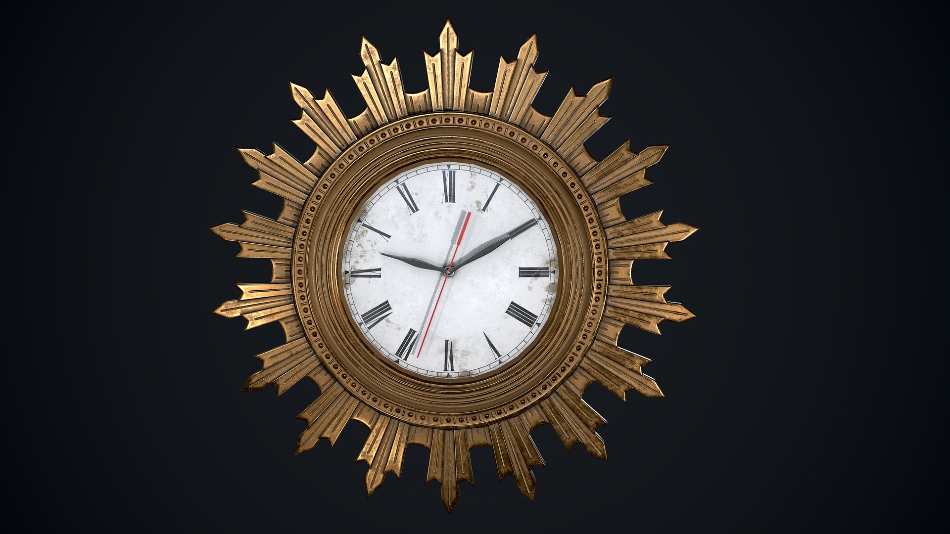3D wall clock old model - TurboSquid 1681227