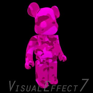 Pink Camouflage BearBrick