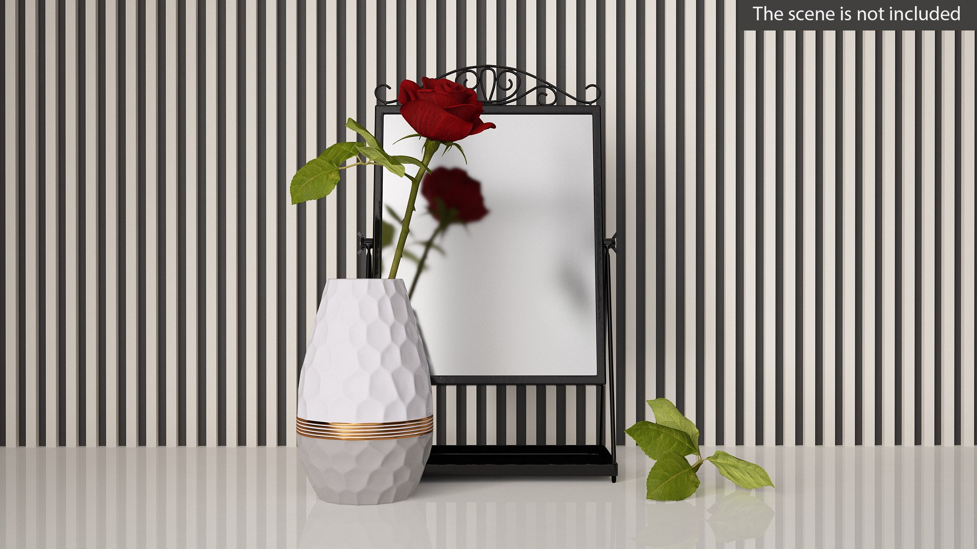 Dressing Table Mirror 3D model preview
