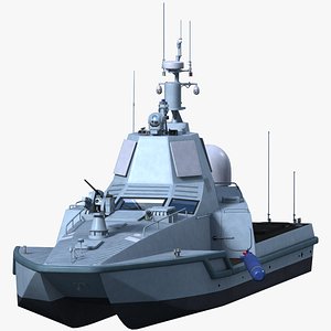 PLAN JARI-USV Mini Aegis destroyer 3D model