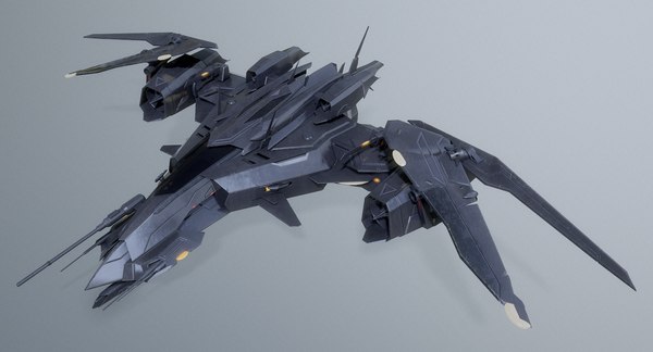 3D model rigged sci-fi spaceship fighter - TurboSquid 1379474