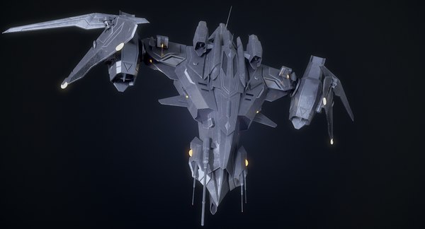 3D model rigged sci-fi spaceship fighter - TurboSquid 1379474