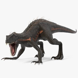 Indoraptor Attacking Pose 3D model