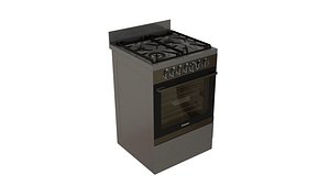 Realistic Upright oven 3D model