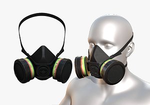 3D gas mask model