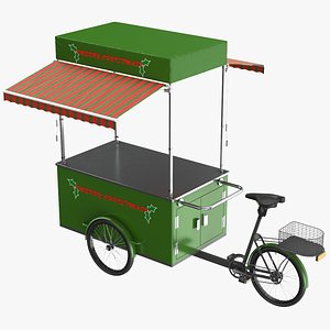 Empty Christmas Candy Cart