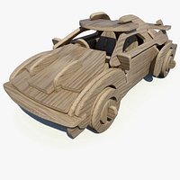 Wooden Puzzle - Sports Car