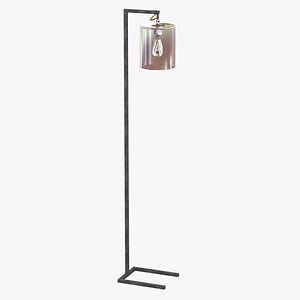 Arteriors Parrish Antique Bronze Iron Floor Lamp