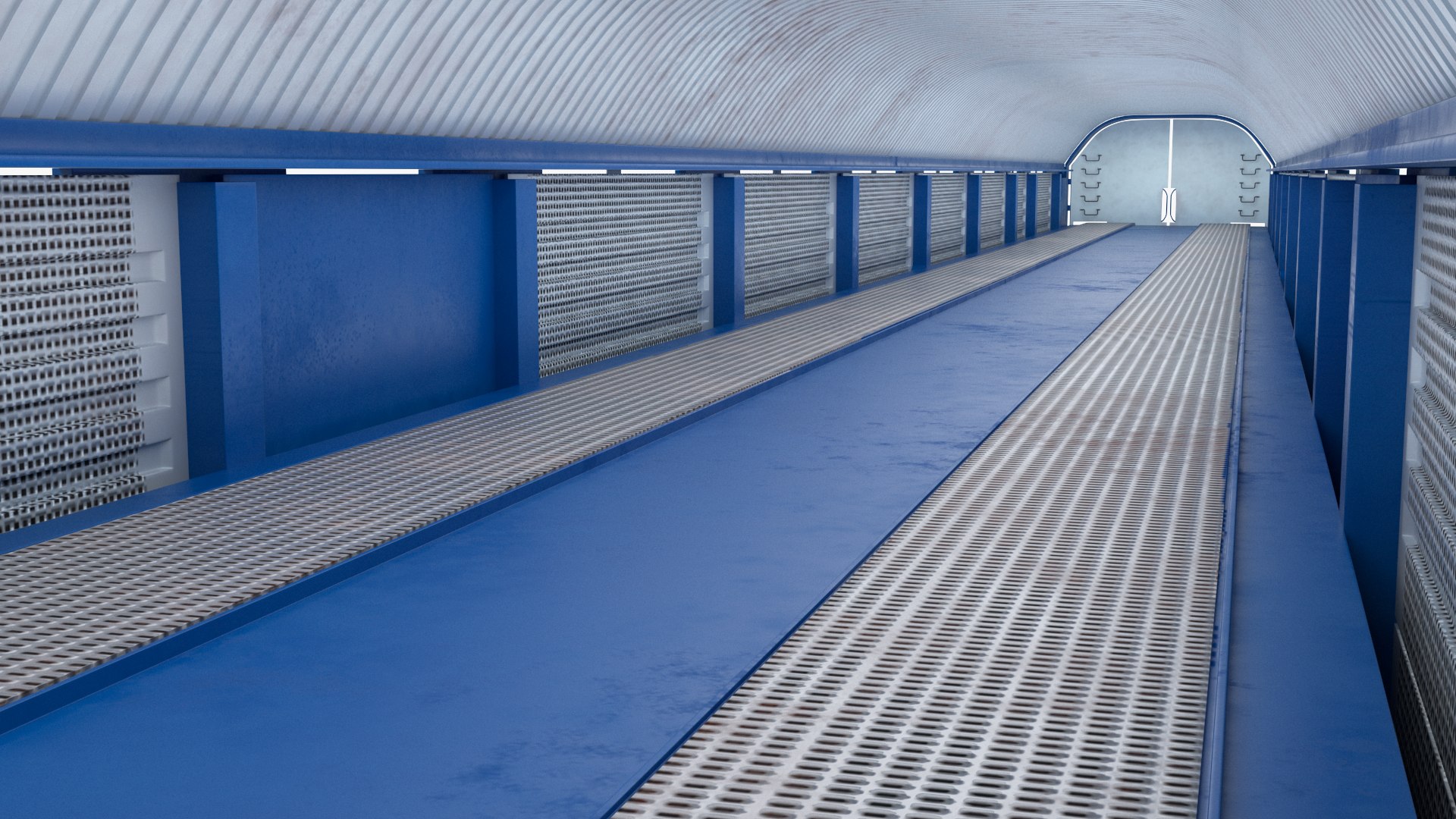 3D Autorack Railroad Car Blue - TurboSquid 2304561