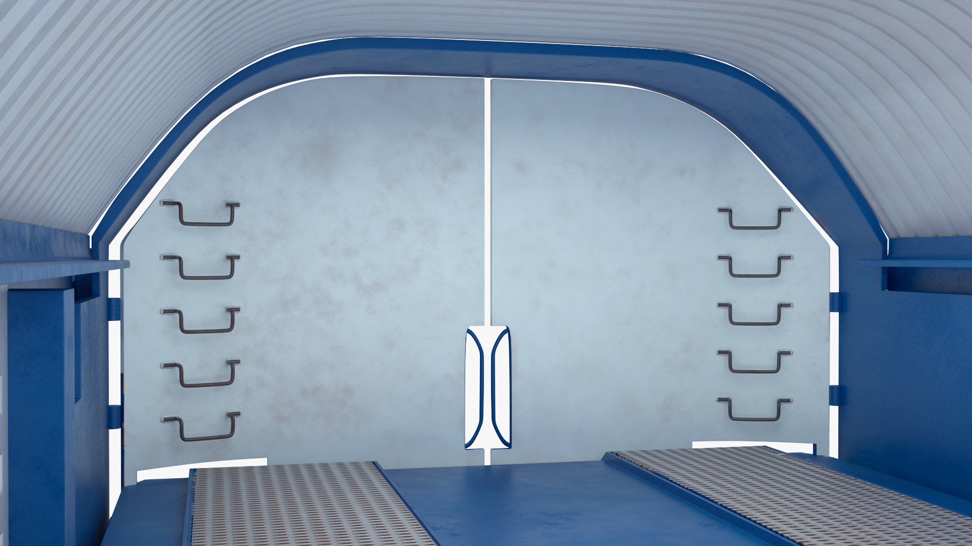 3D Autorack Railroad Car Blue - TurboSquid 2304561