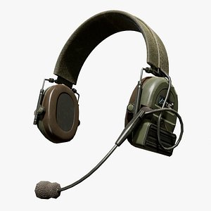 Tactical Headphone 3D model