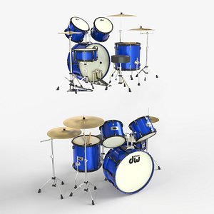 Full Blue Drum set