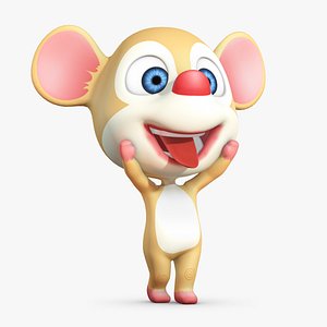 3D model cartoon animation character