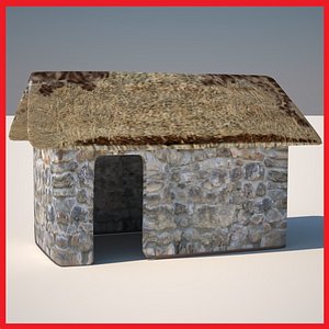 huts 3 3d model