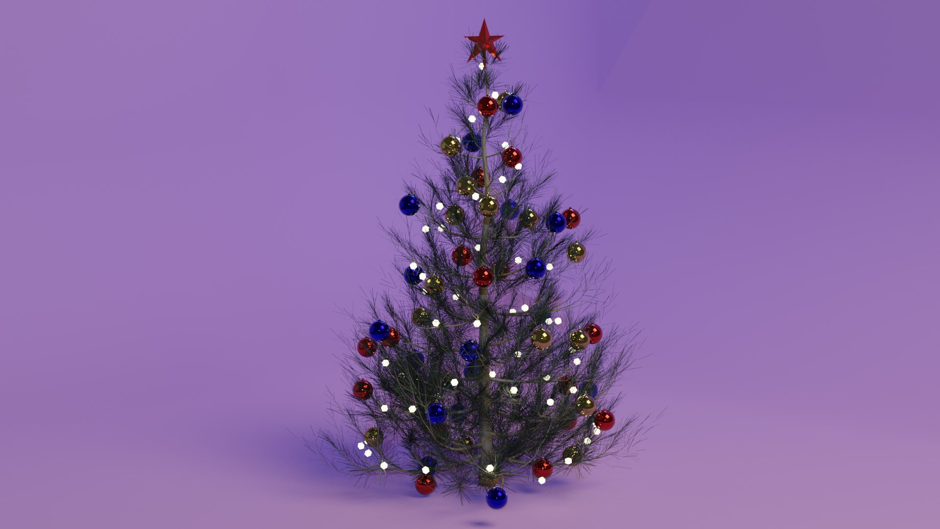 3d Christmas Tree Model Turbosquid 1813152