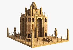 3D Fantasy Egyptian Building model