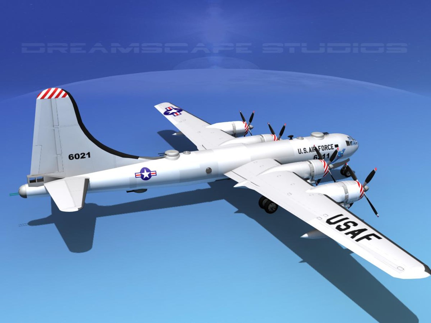 3d Model Scale Boeing B-50 Superfortress