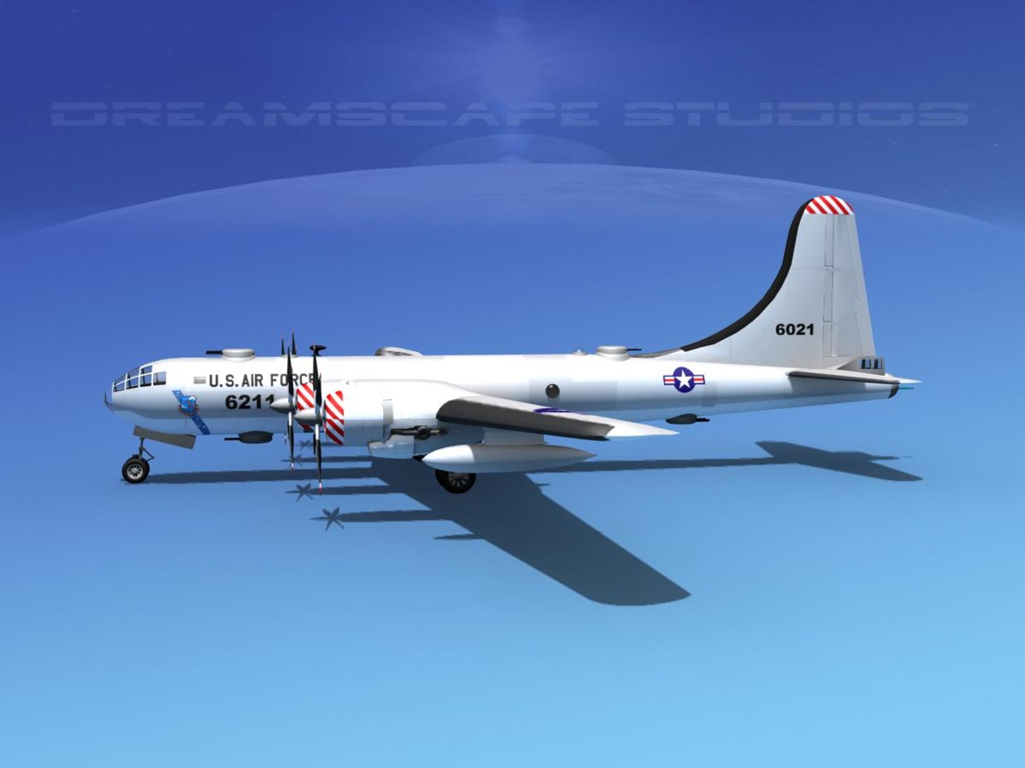 3d Model Scale Boeing B-50 Superfortress