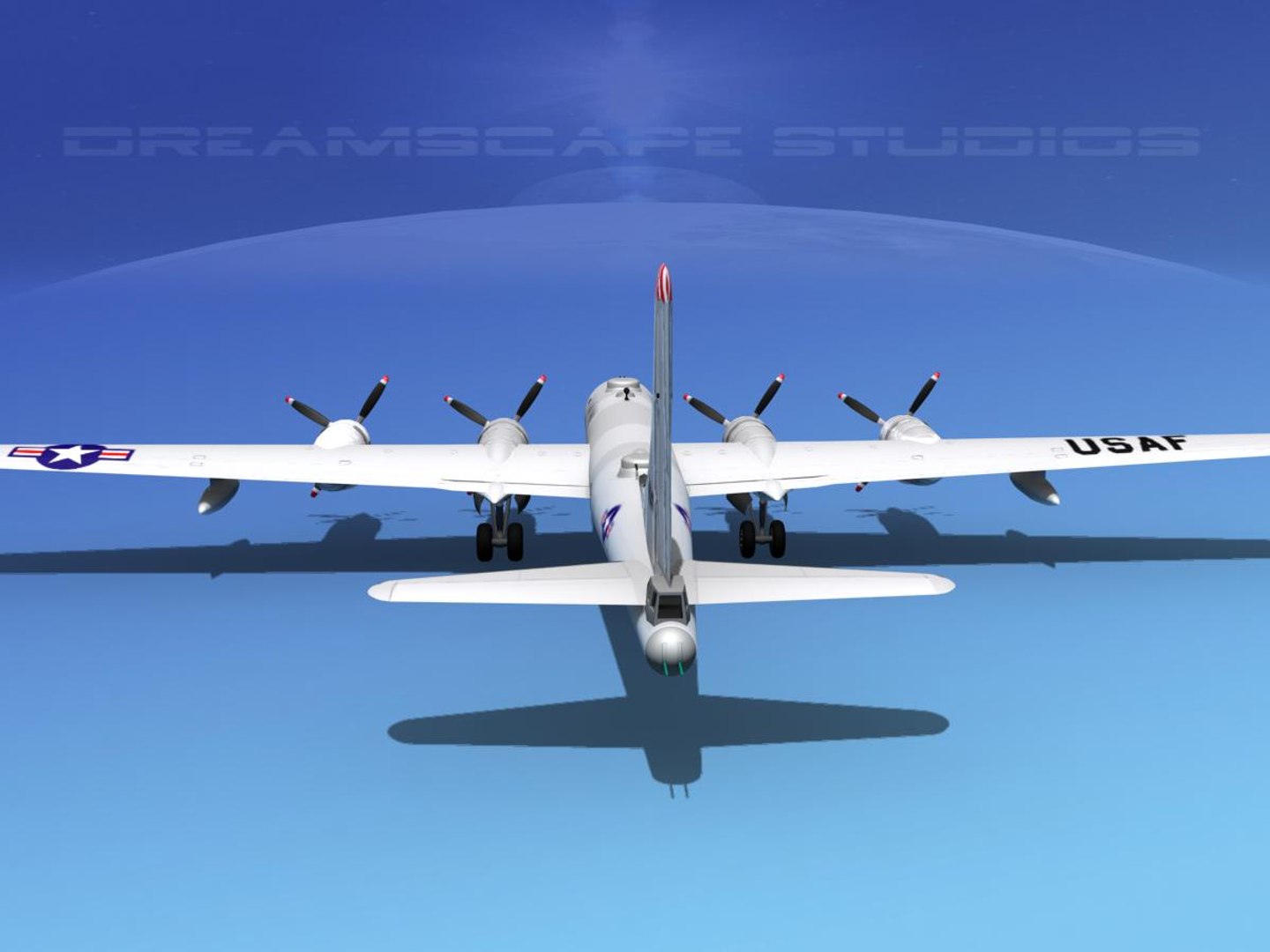 3d Model Scale Boeing B-50 Superfortress