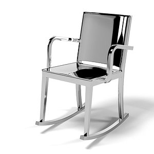 emeco hudson rockin armchair 3d model