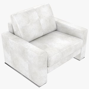 3D modular leather white