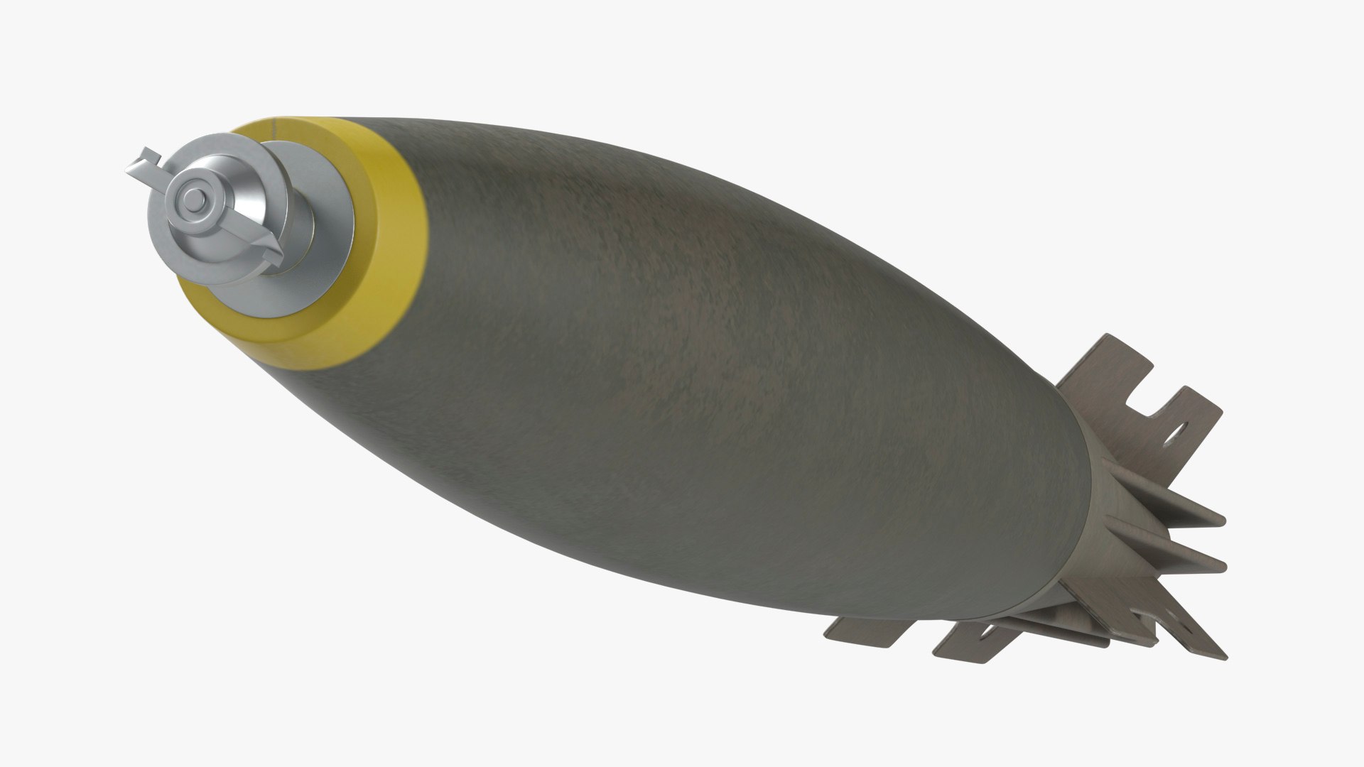 500 Pound Aircraft Munition Olive 3D model preview