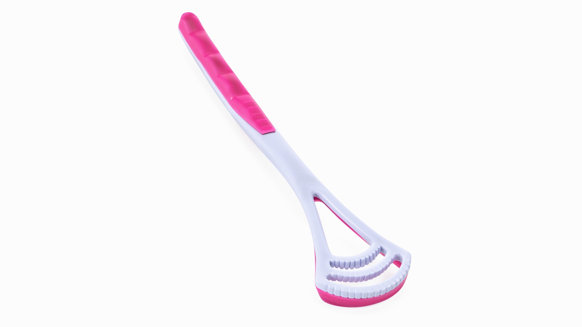 Tongue Cleaning Tool Pink 3D model preview