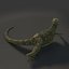 3d iguana rig animation model
