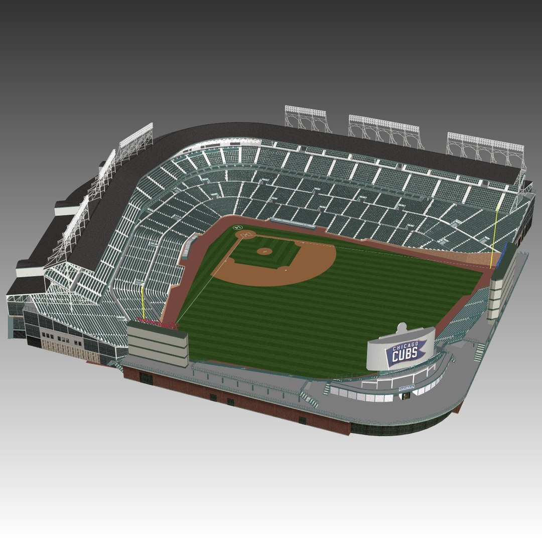 Wrigley Field - Chicago Cubs 3D model – Genius&Gerry