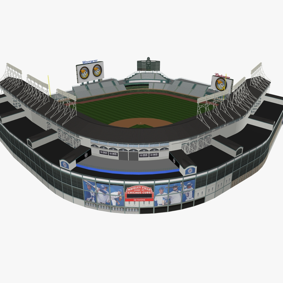 Wrigley Field - Chicago Cubs 3D model – Genius&Gerry