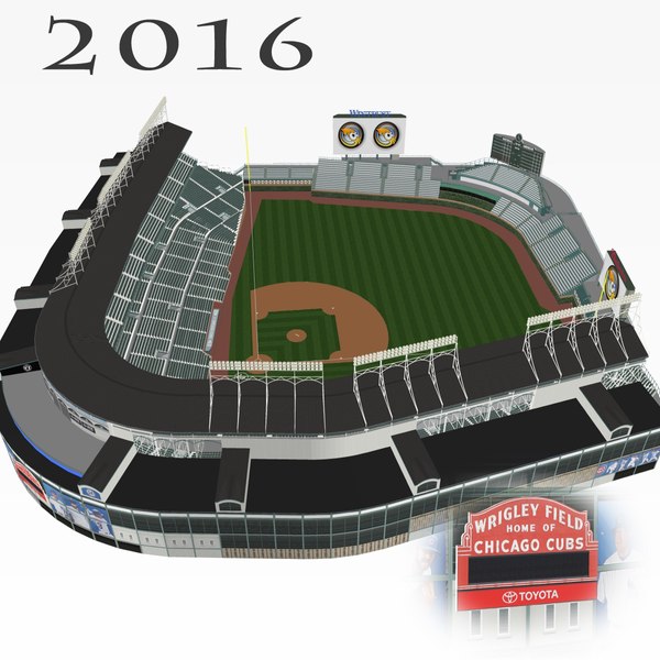 Wrigley Field - Chicago Cubs 3D model – Genius&Gerry